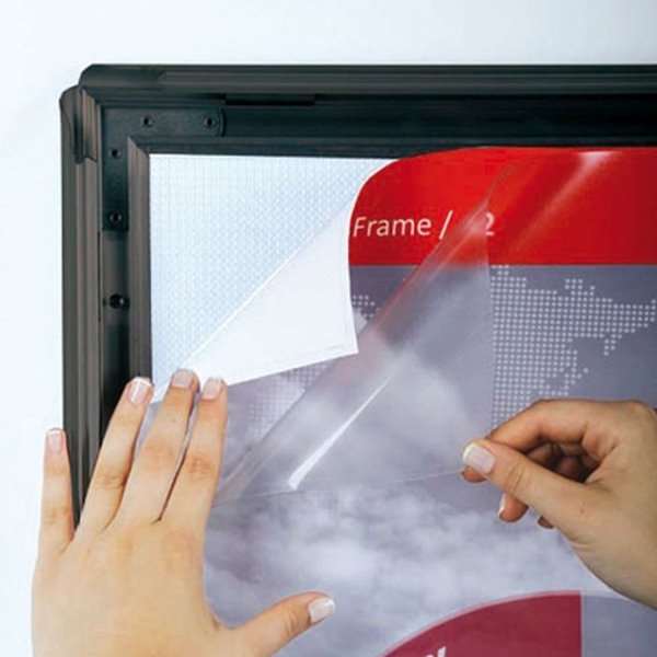 DSI Klikramme med 40mm Antique aluminium profil, sort - A1, Model 224