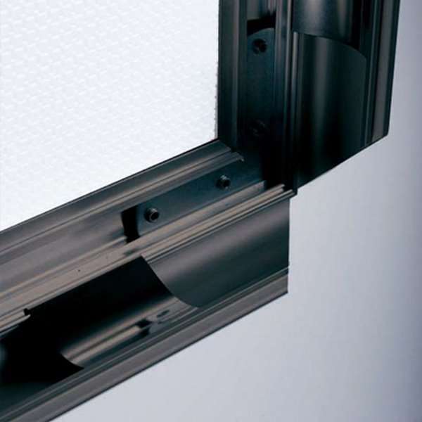 DSI Klikramme med 40mm Antique aluminium profil, sort - A3, Model 224
