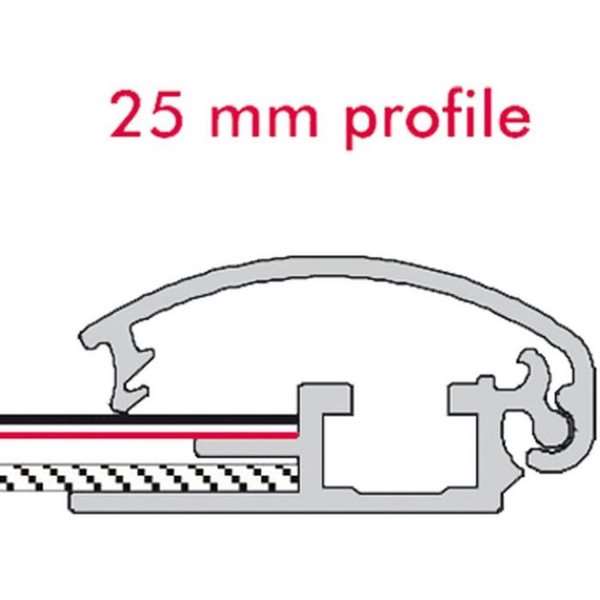 DSI Klikramme med 25mm aluminium Rondo profil, sølv - A2, Model 220