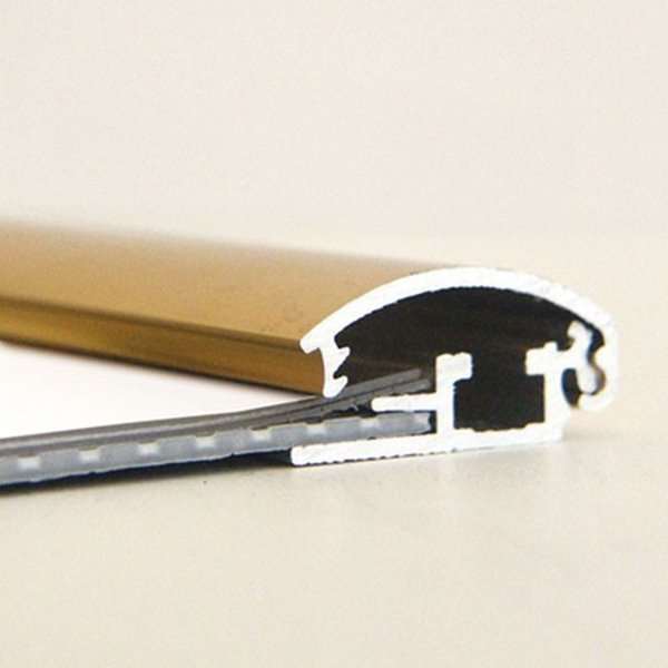 DSI Klikramme med 25mm aluminium profil, guldpoleret - 70 x 100 cm, Model 218