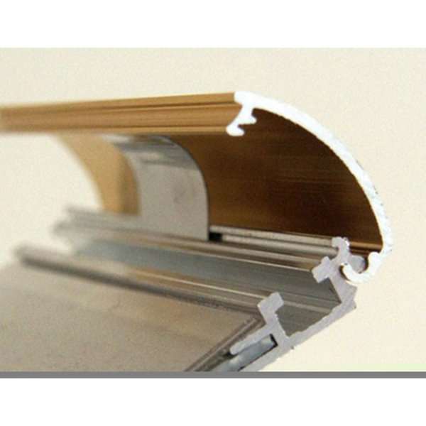 DSI Klikramme med 25mm aluminium profil, guldpoleret - A2, Model 218