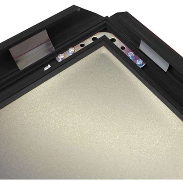 DSI Klikramme med 32mm aluminium fladprofil, sort - A4, Model 217