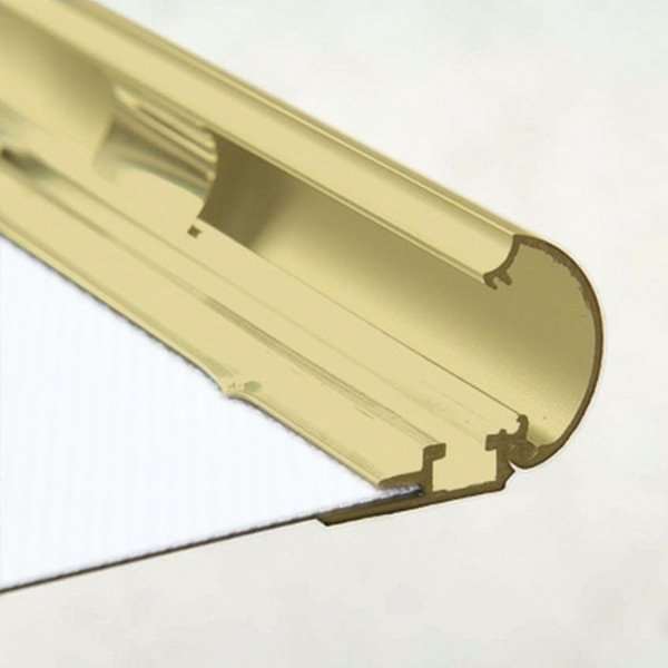 DSI Klikramme med 25mm aluminium profil, guld - A1, Model 211