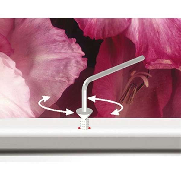 DSI Låsbar Klikramme med 32mm aluminium profil, sølv - A2, Model 210