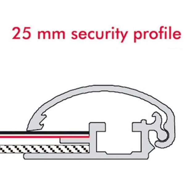 DSI Klikramme med 25mm aluminium Security Frame profil, sølv - 70 x 100 cm, Model 207