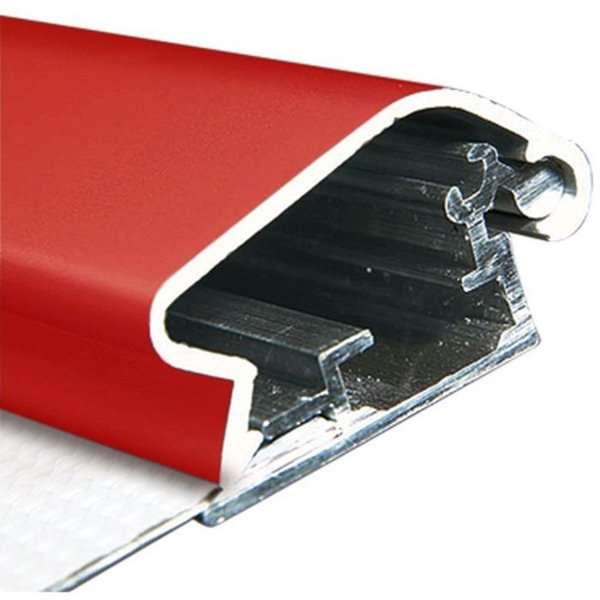 DSI Klikramme med 32mm aluminium fladprofil, rød - A2, Model 206