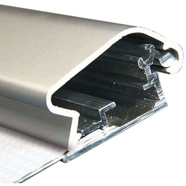 DSI Klikramme med 32mm aluminium fladprofil, sølv - A4, Model 204