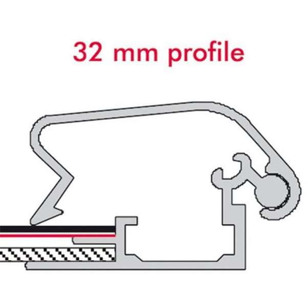 DSI Klikramme med 32mm aluminium fladprofil, sølv - A4, Model 204