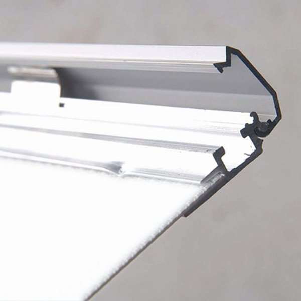 DSI Klikramme med 20mm aluminium fladprofil, sølv - A2, Model 201