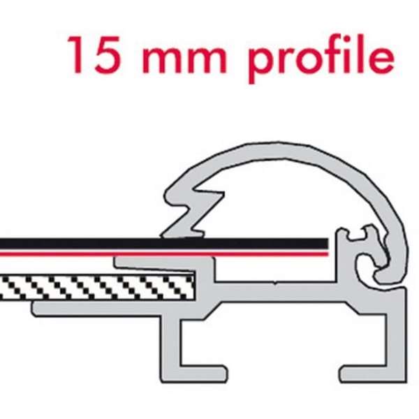 DSI Klikramme med 15mm aluminium profil, sølv - A2, Model 200