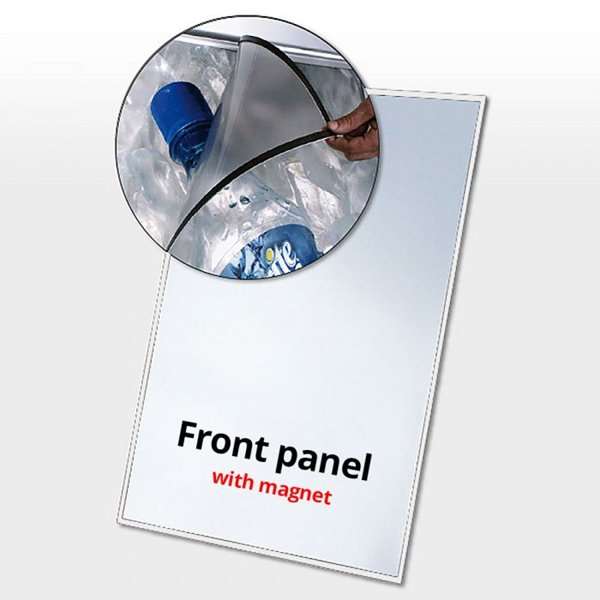PET-Frontplatte mit Magnet - 63 x 88 cm
