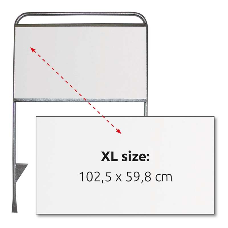 Logoplate, 102,5 x 59,8 cm til Estate Sign XL
