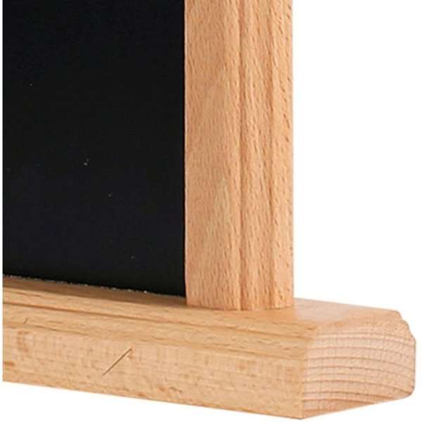 DSI Wooden Menuholder med kridttavle, A5 - lyst træ,, Model 1247