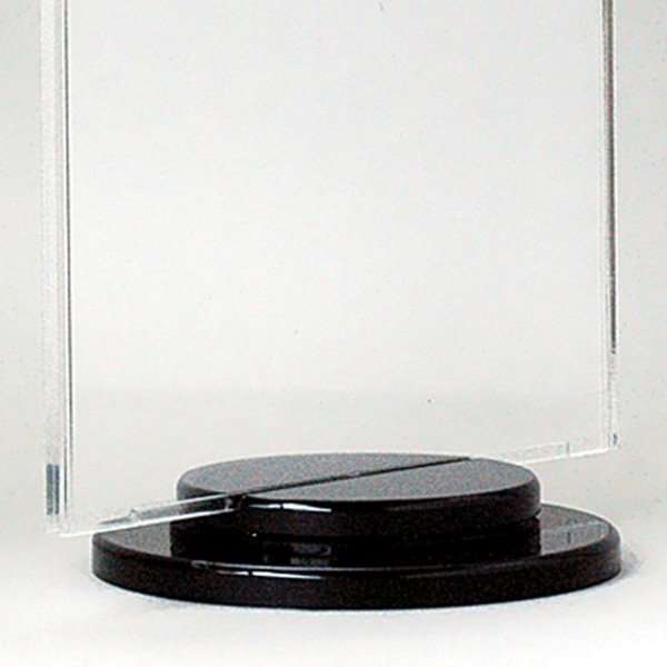 DSI Spin Menukortholder vertikal - 6xM65 Flyer - 9.9x21 cm - sort, Model 1236