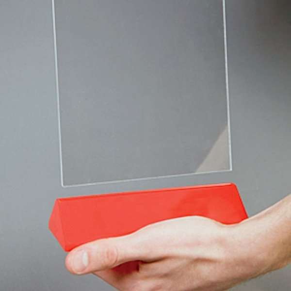 DSI Pyramid Menukortholder vertikal - A5 - 14.8x21 cm - rød, Model 1232