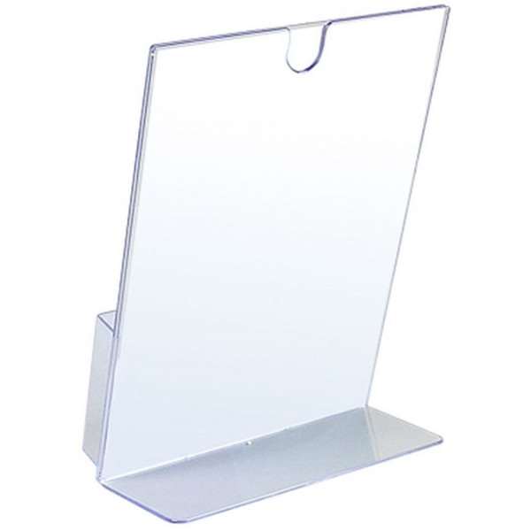DSI L-menukortholder A4, med indstik i top - holder til visitkort, Model 1220