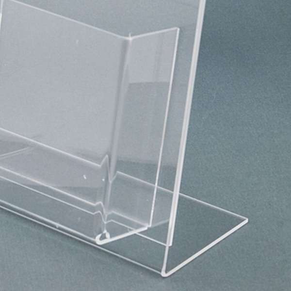 DSI L-menukortholder A4 med holder til visitkort - vertikal, Model 1219