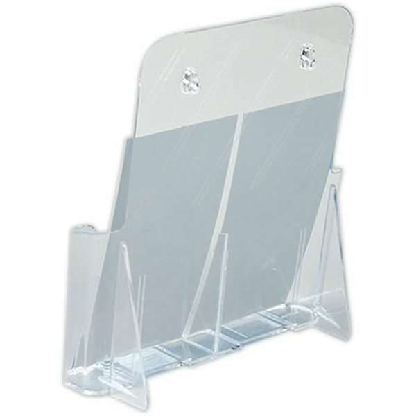 DSI Bord & Vægdispenser, akrylbrochureholder, 2 x M65 / A6, side-by-side, Model 1210