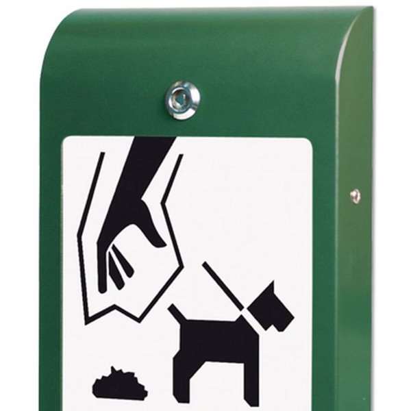 DSI Hundepose dispenser med A4 infodisplay - grøn, Model 1130