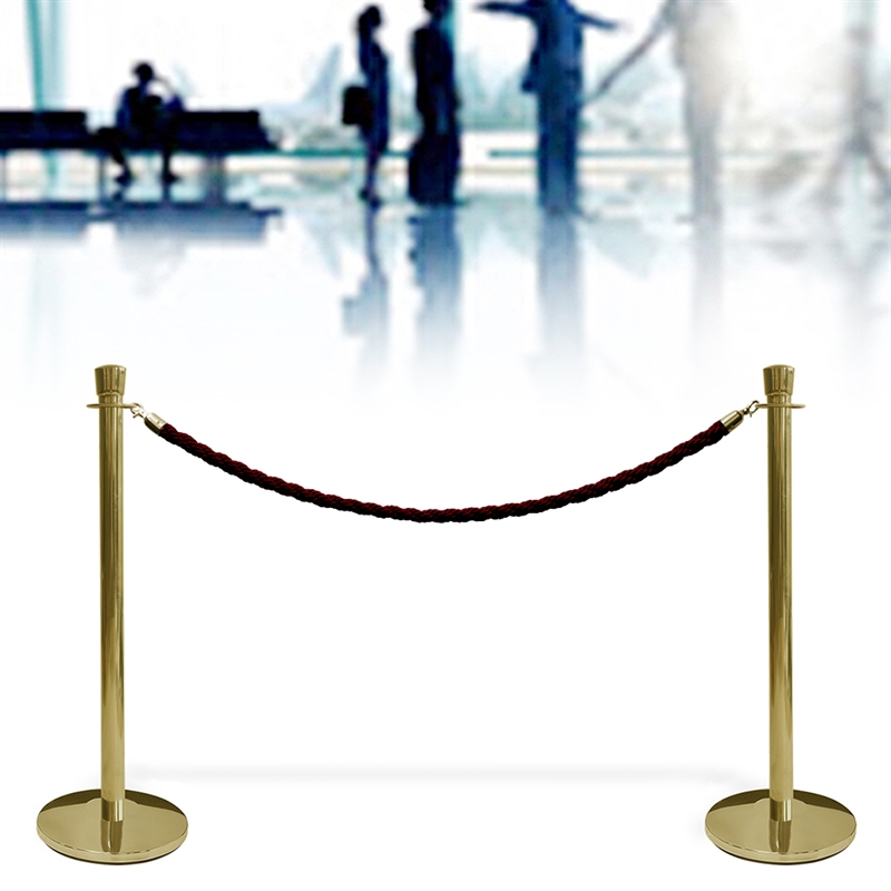 DSI Reb til Afspærringsstolpe, Crowd Barrier - 150cm - Sort, Model 1024