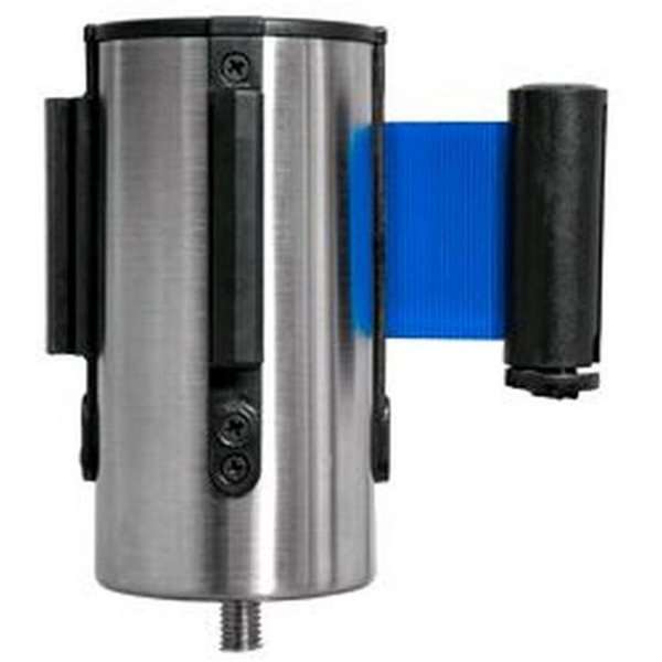 DSI Crowd Barrier, Wall Dispenser, Stainlees Steel, med 3meter Sort bælte, Model 1030
