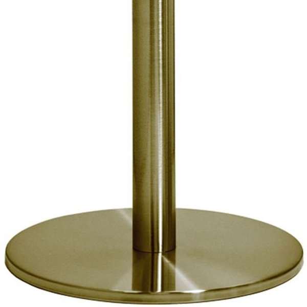 DSI Afspærringsstolpe System i Guld - 2 Standere med sort Reb, Model 1024