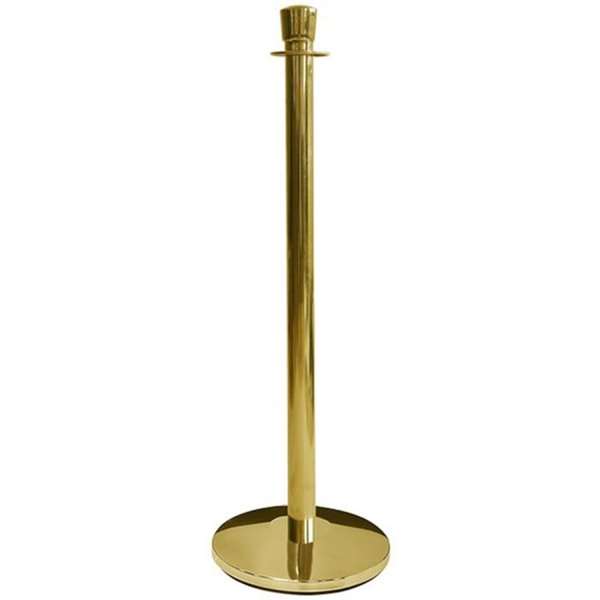 DSI Crowd Barrier, Rope, Gold. Base, Pole and Top for rope, Model 1075