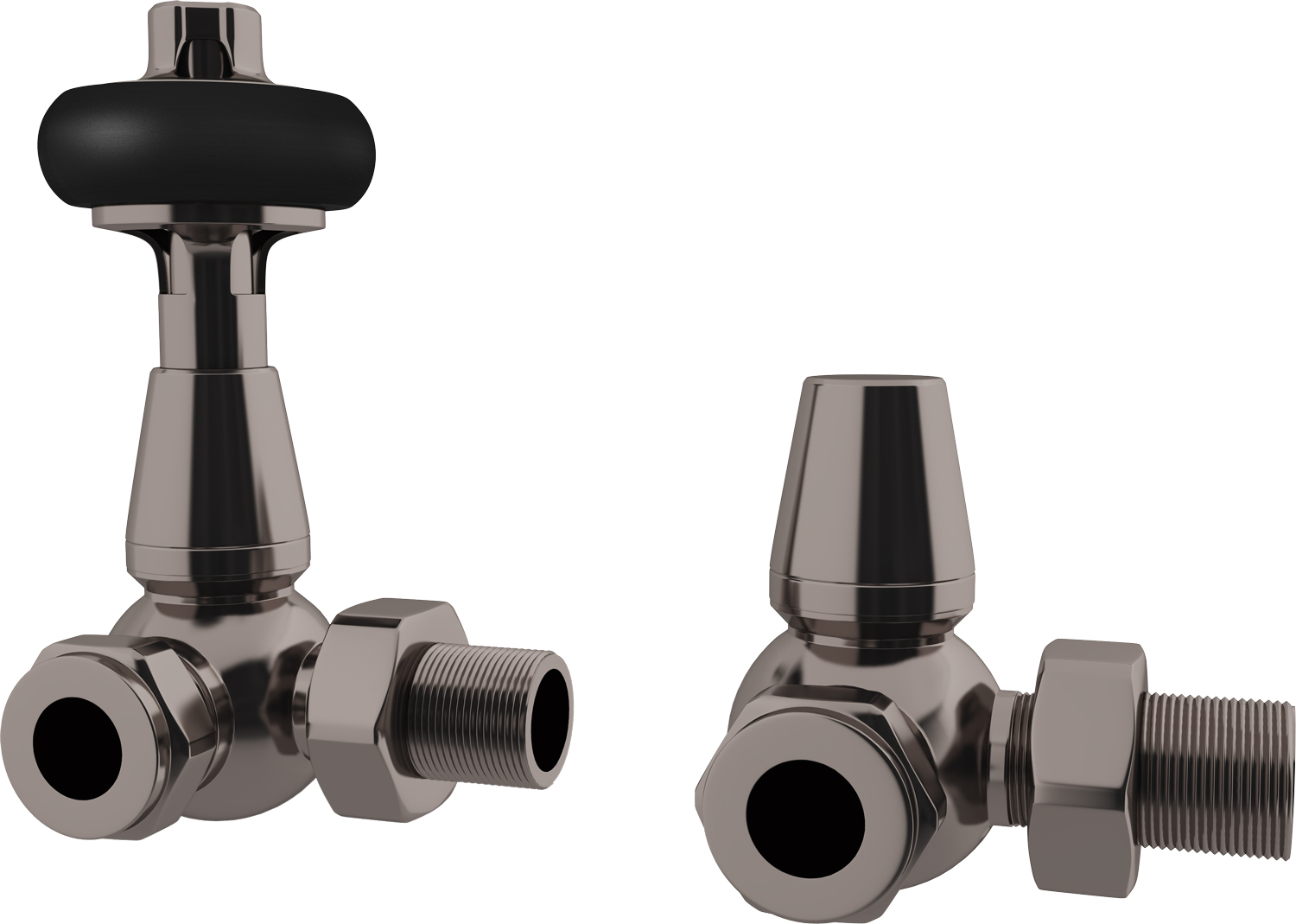 UK Radiators Thermostatic TRV Radiator Valves 10mm Brass Corner