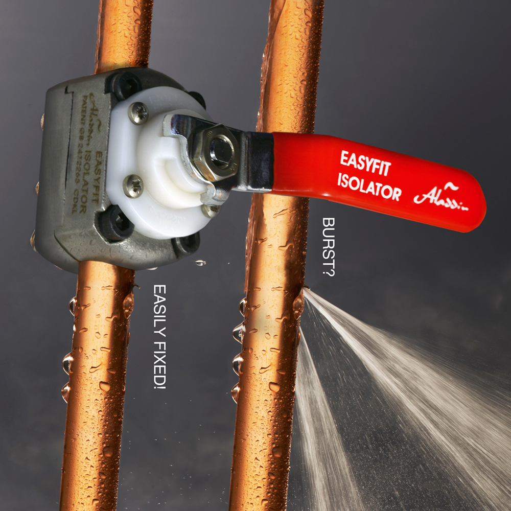 UK Radiators Aladdin EasyFit Isolator Valve and ToolPack Starter