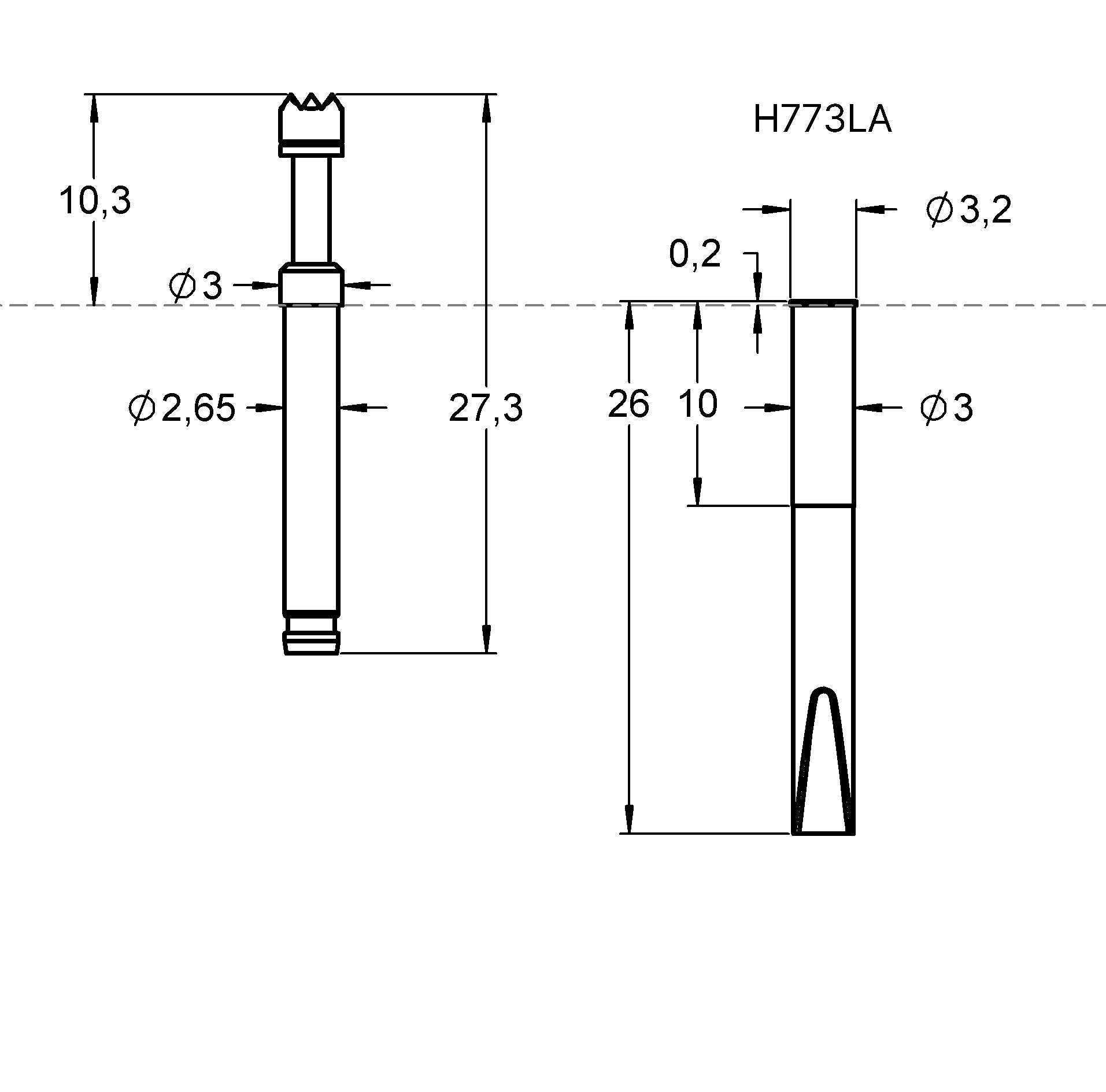 HCF77307B300G300 Familienzeichnung