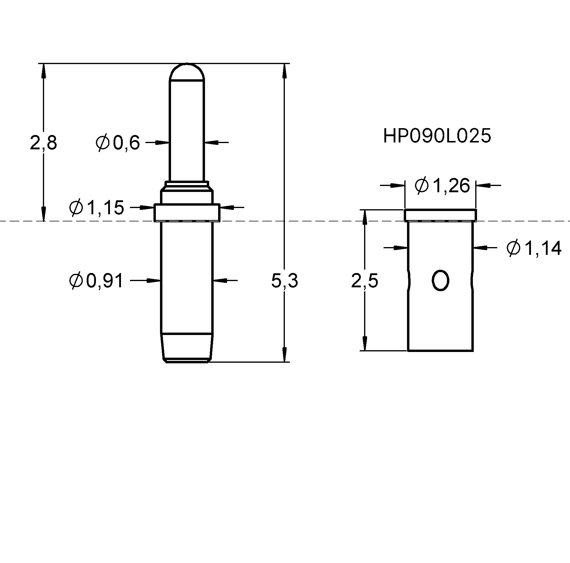 HP090 ファミリー図面