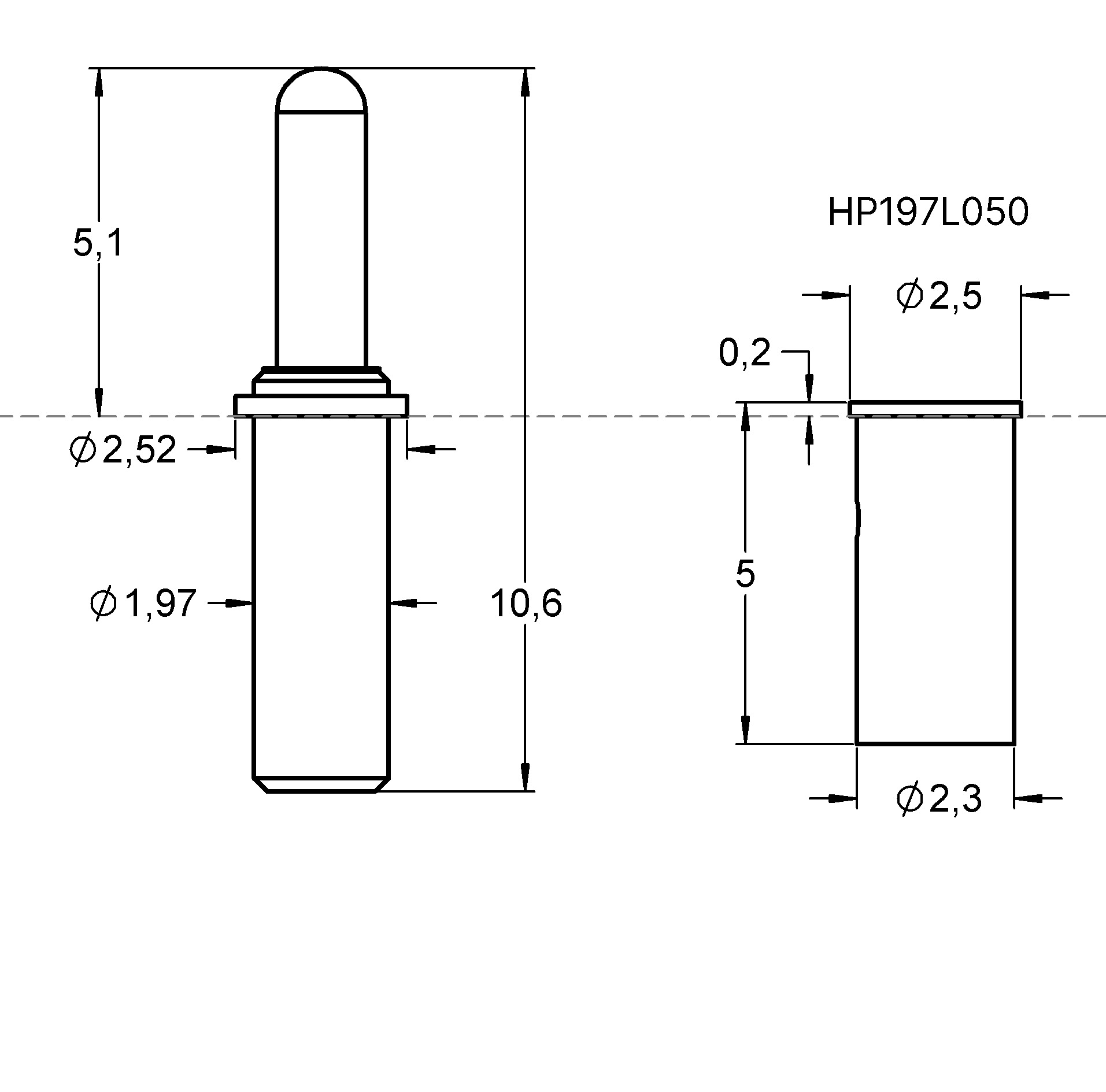 P19706B300G130TL106ST Denominación de la familia