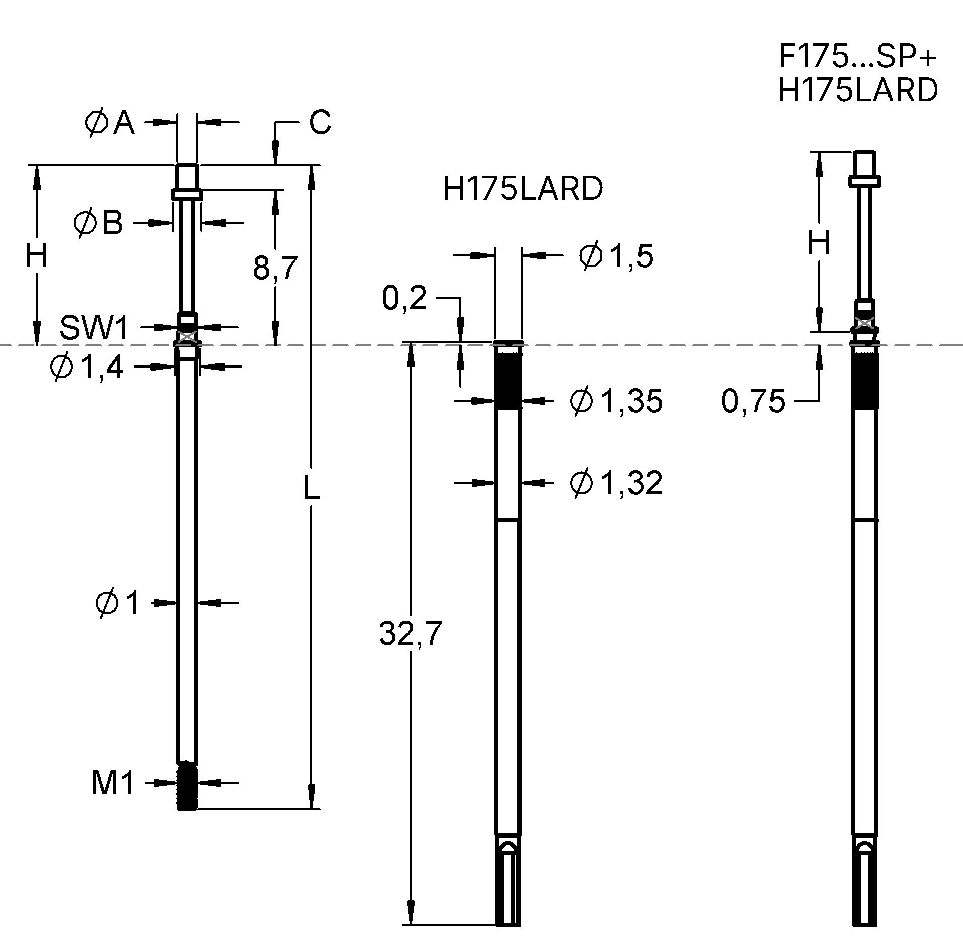 F17511B0029G060SPS1 제품군 도면