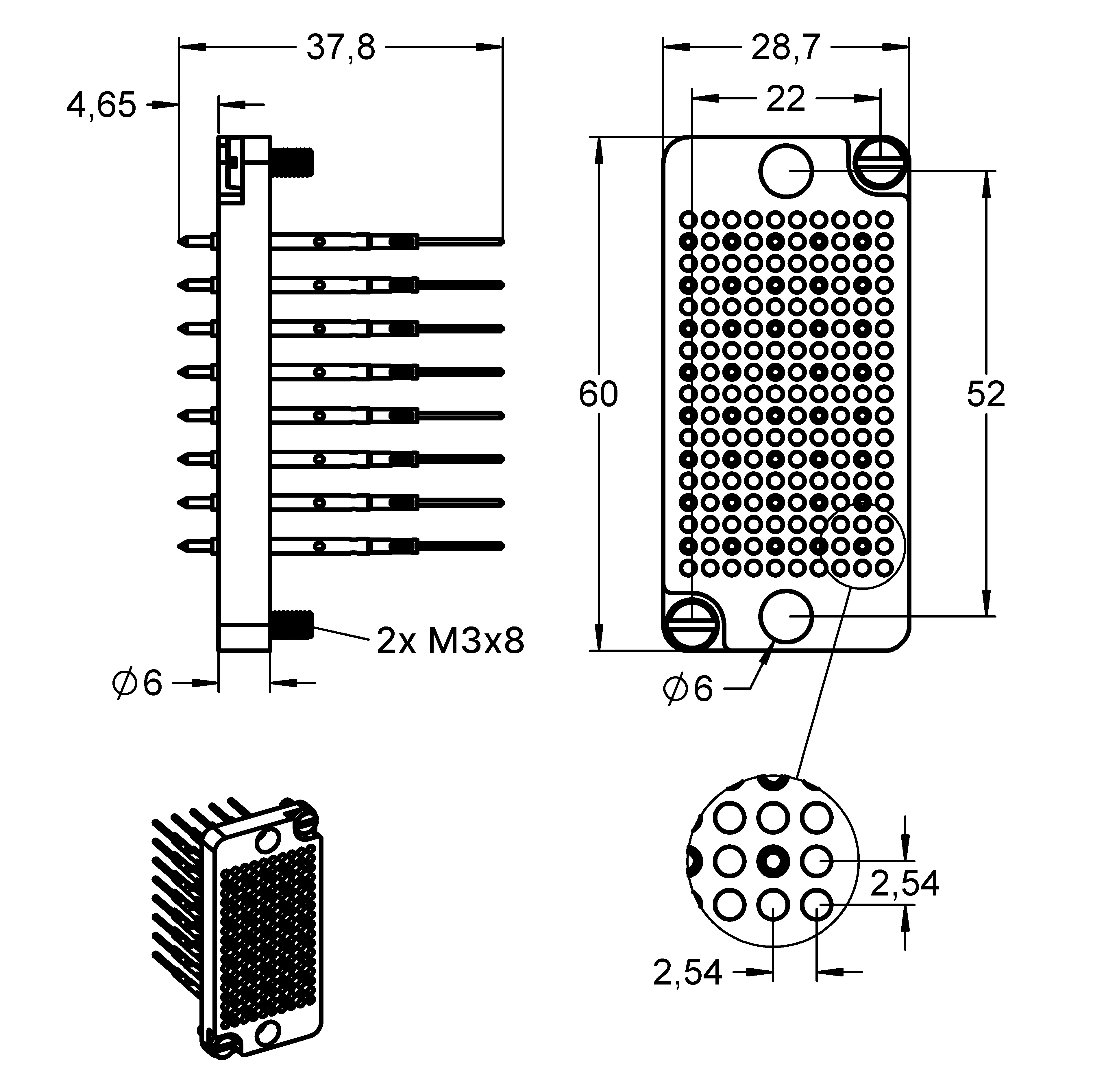 IB-R-SB-040-4A-WW-03-FX 제품군 도면