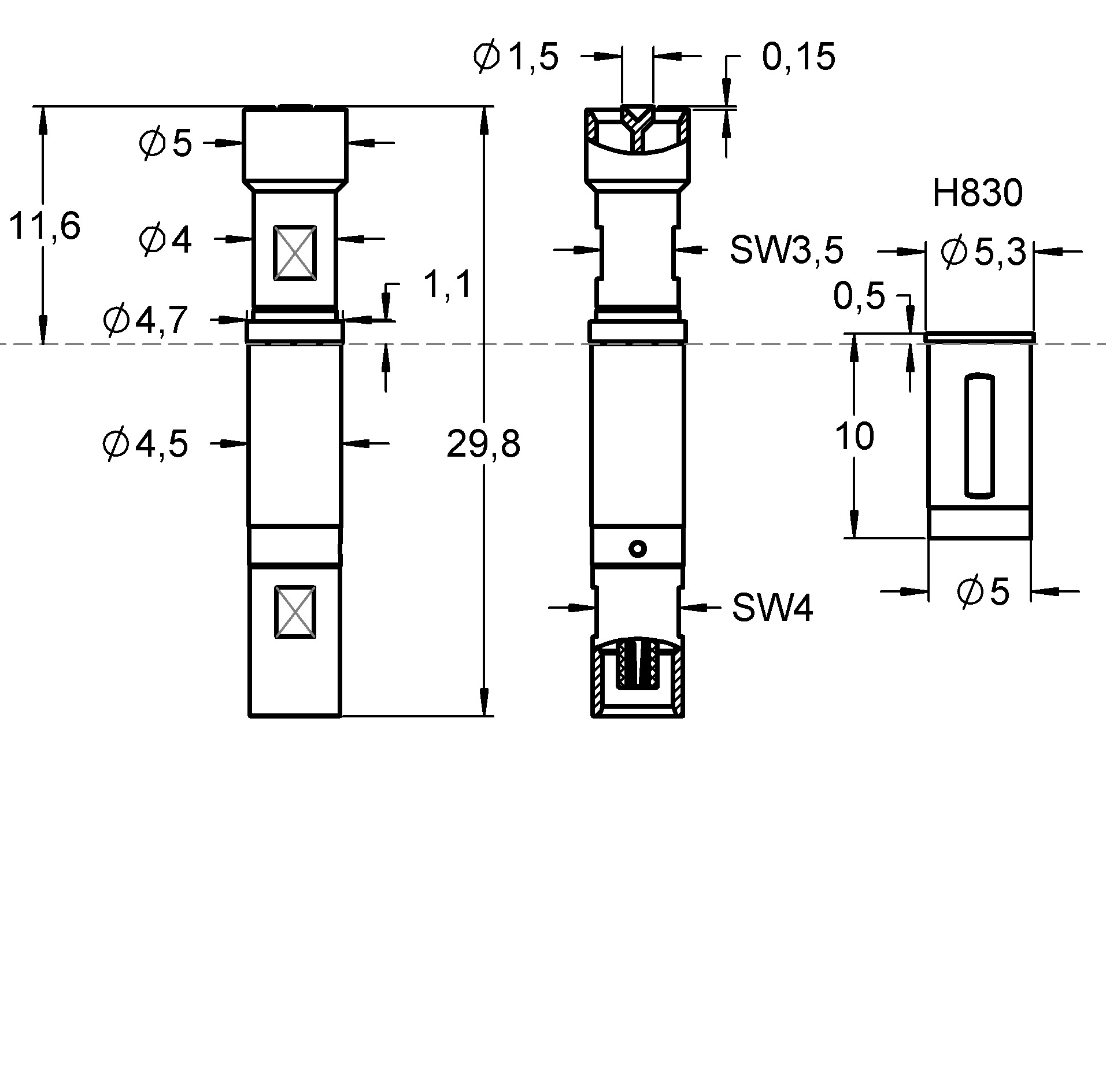 HF830SMCm015G520MCXfP Denominación de la familia