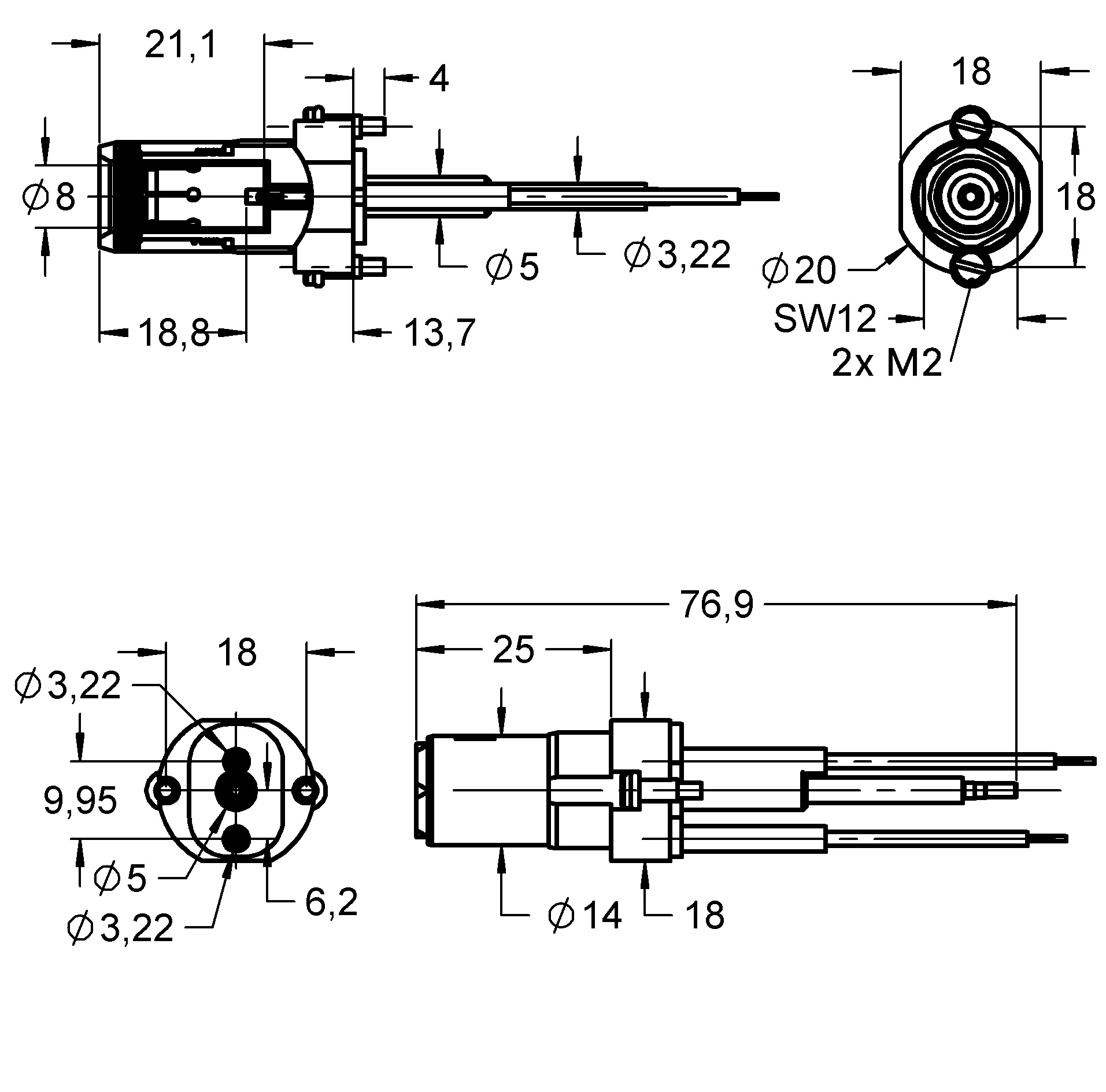 HV01G52B080N205-M ファミリー図面