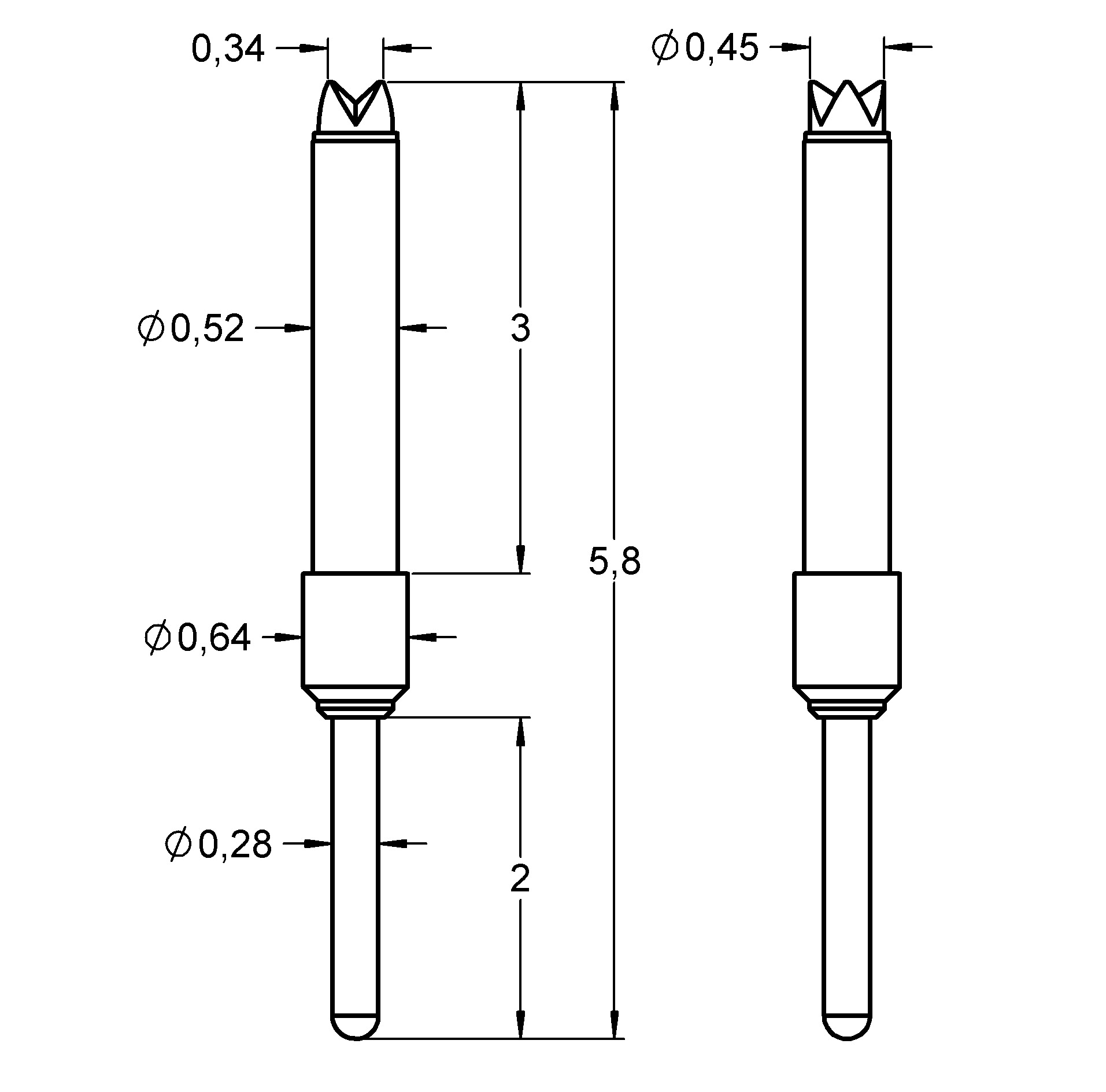 FP520DF2911B045P042L058 Désignation de la famille