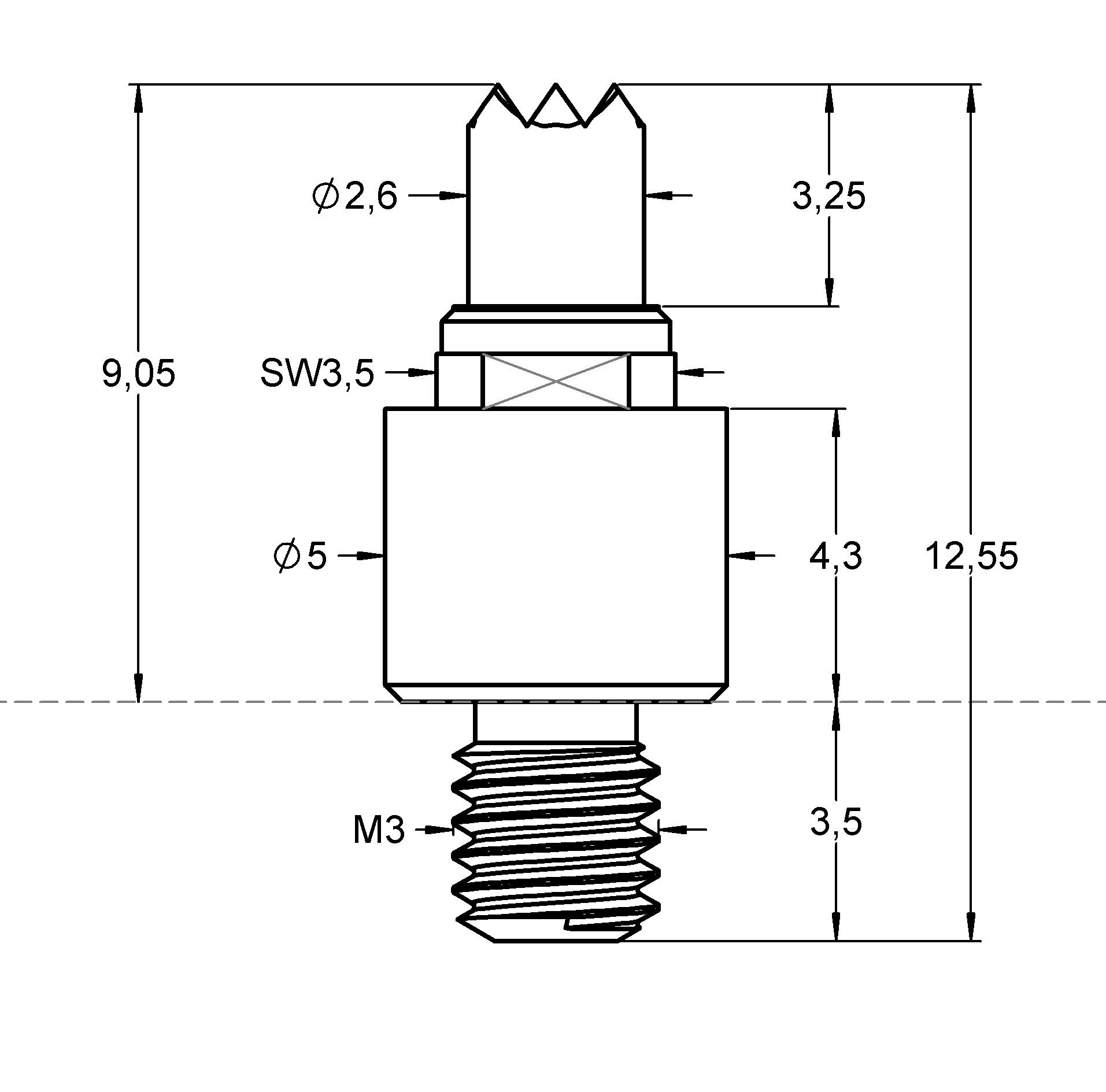 P50006S260R200L126S Familienzeichnung