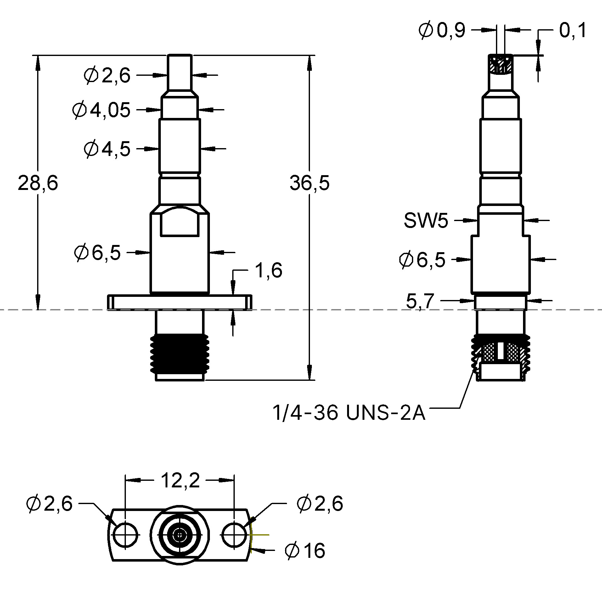 HF66UFL016G500SMAfF 제품군 도면