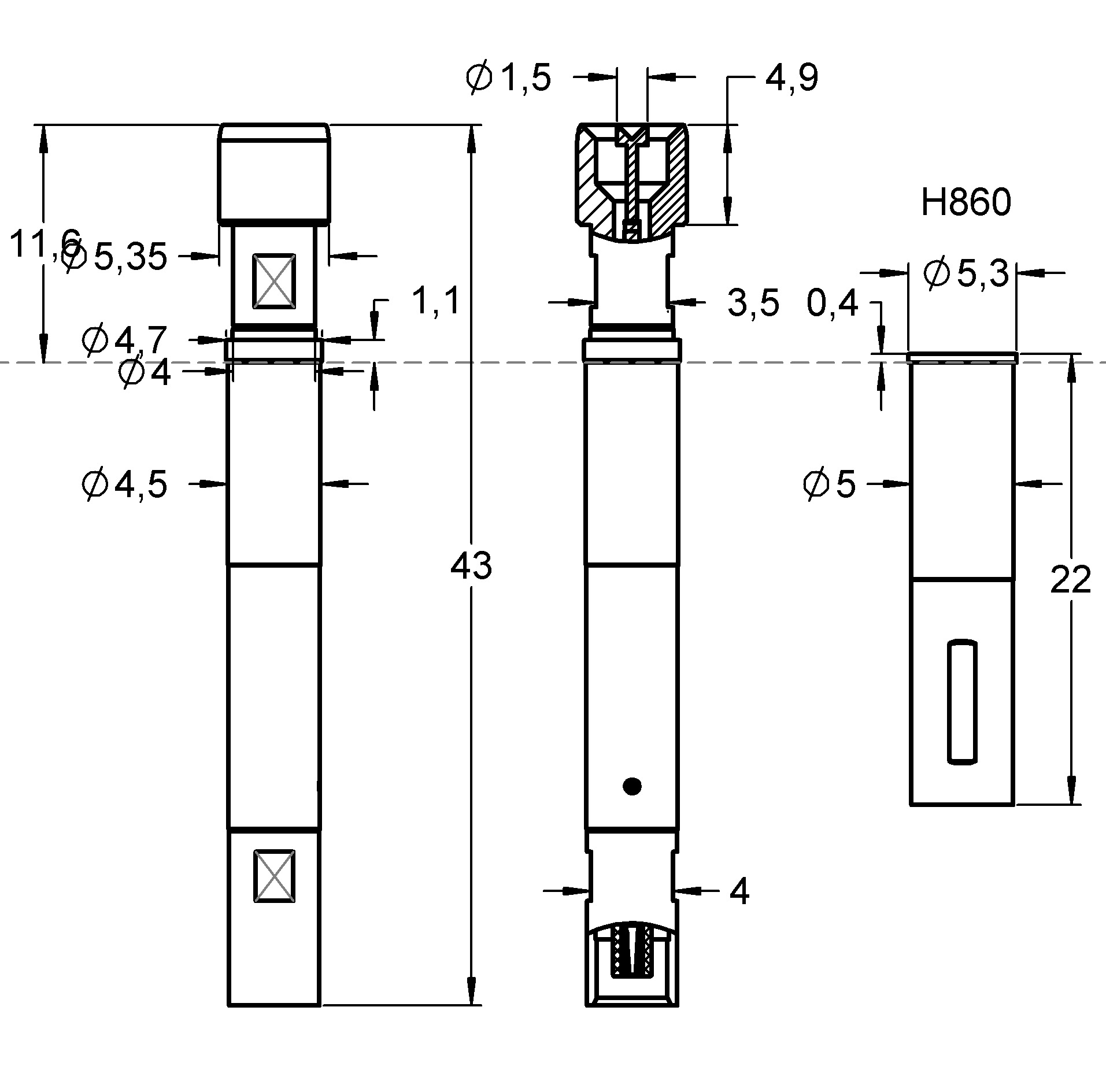 HF860SMAm014G530MCXfP Désignation de la famille