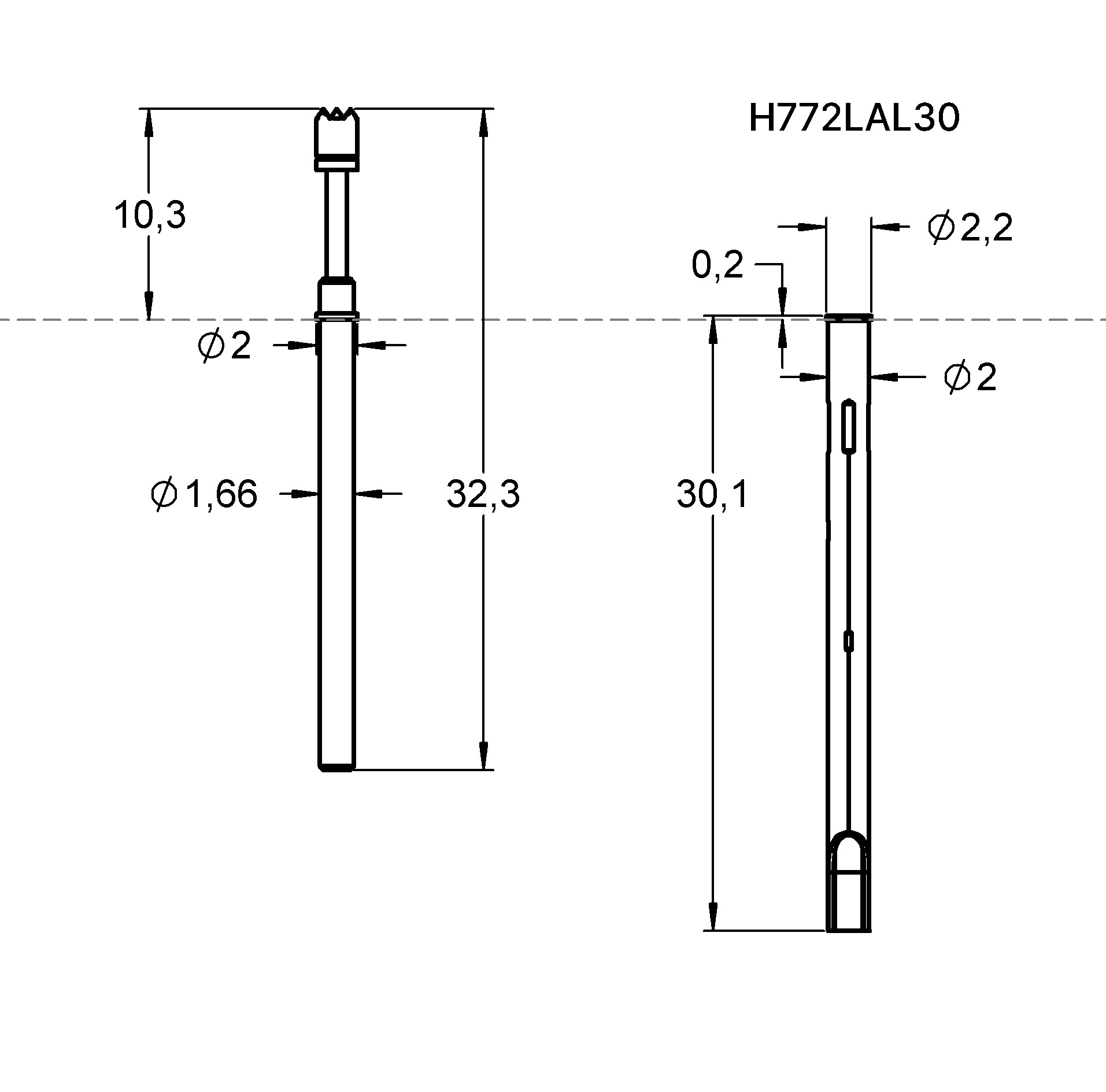 HCF77206B200G300A 제품군 도면