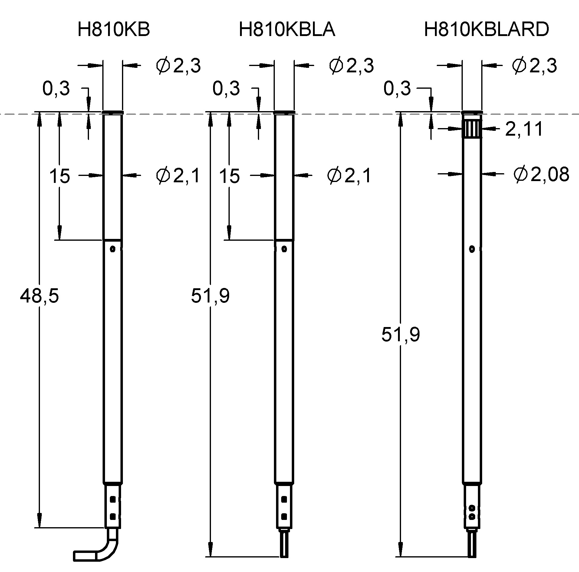H810KBLARD Overview of similar Receptacles