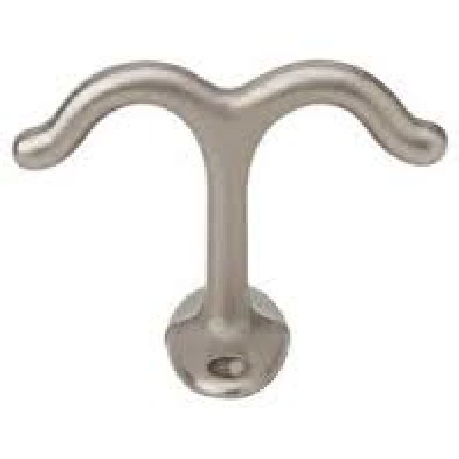 H.B. IVES Aluminum Ceiling Hook, Satin Nickel Finish