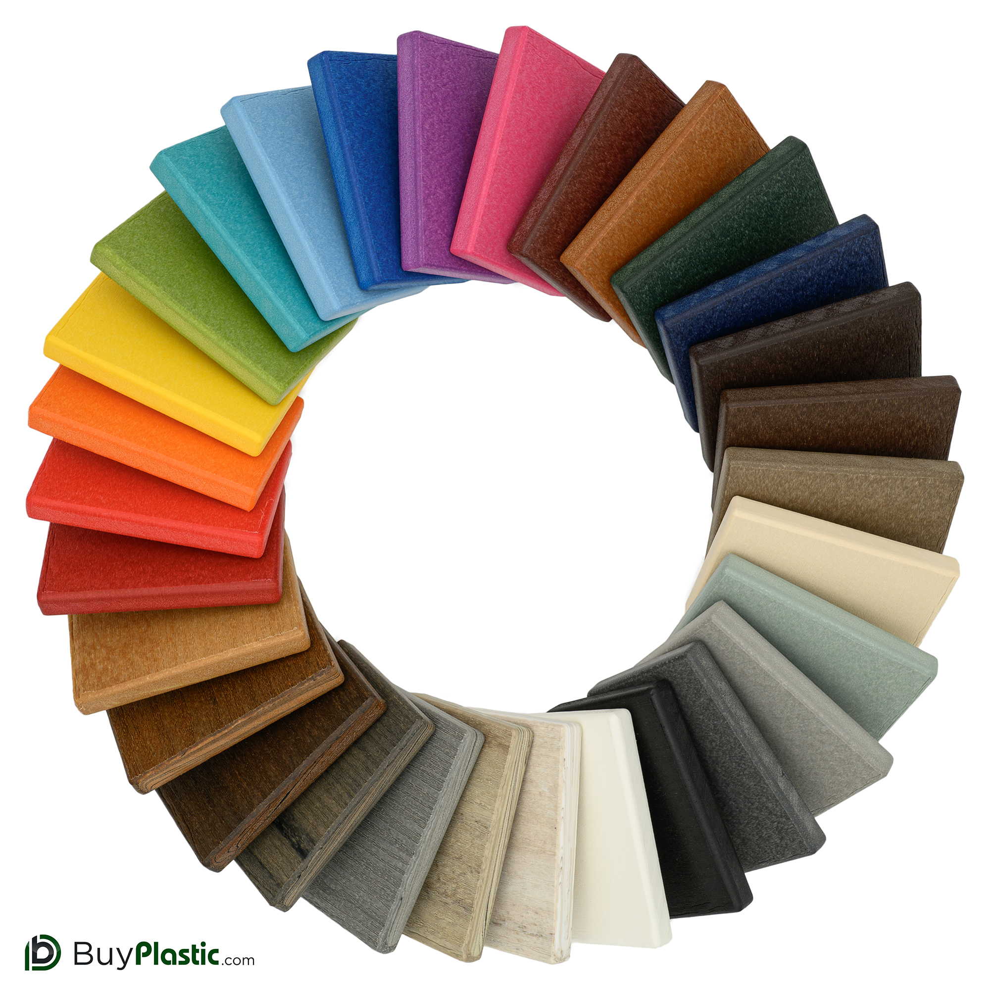 как выглядит BuyPlastic Tangent Poly Lumber, Brights - HDPE Plastic Board фото