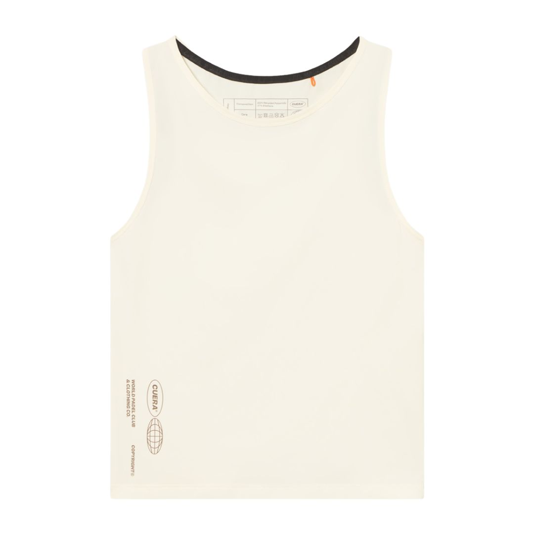 Cuera Oncourt Cropped Tank Top Dame - Off White