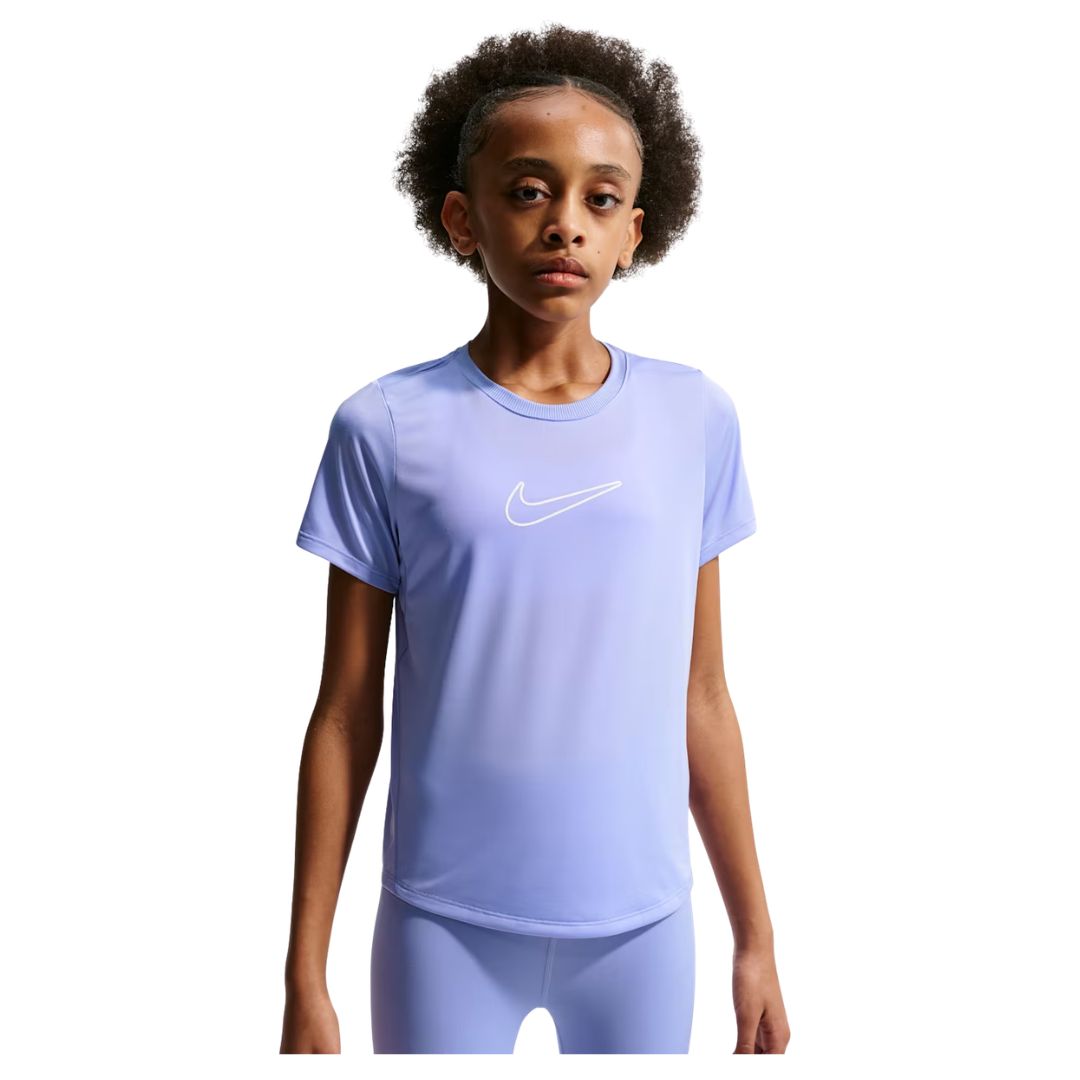 Nike One Fitted - Pige T-shirt - Lilla - 12-13 år