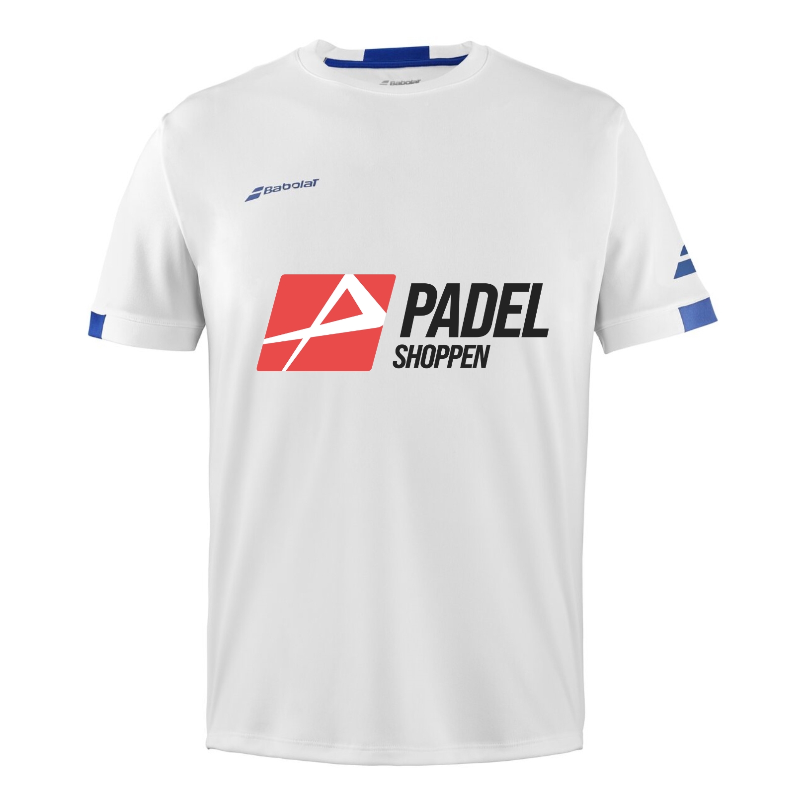 Padelshoppen X Babolat Play Crew Neck Tee White 5844