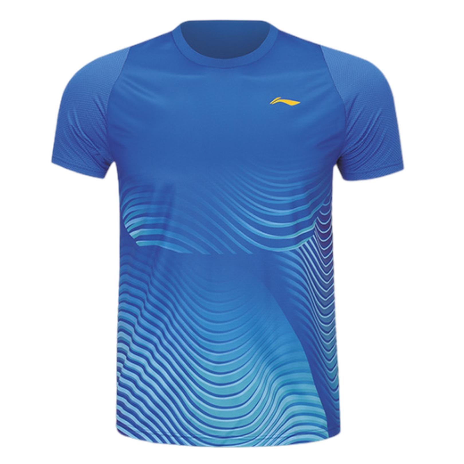 Li-Ning AAYS059-3 T-shirt Deep Water Blue 7400