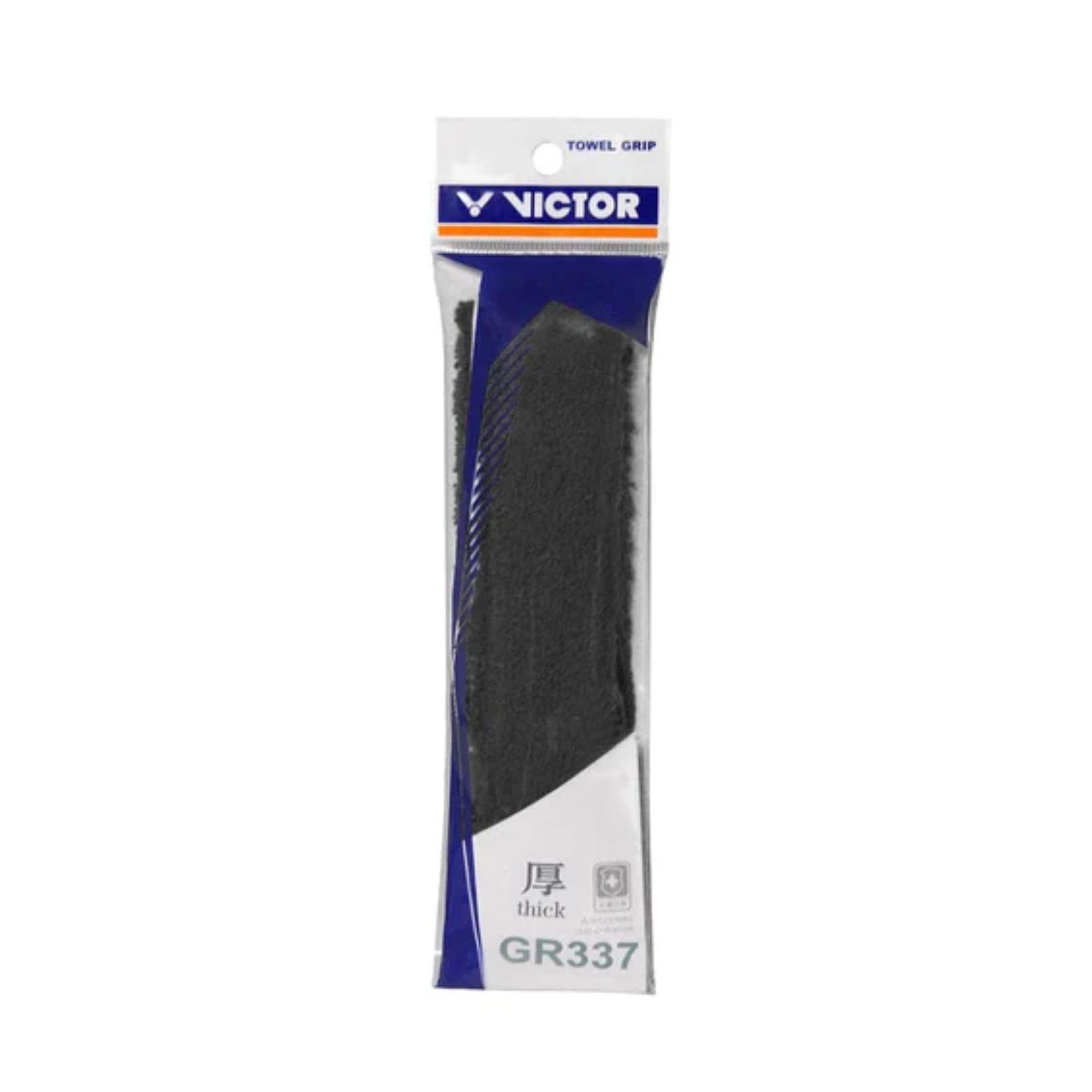 Victor GR337 Towel Grip Black - Badminton greb