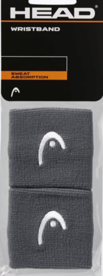 HEAD Svettband 2-pack Grå